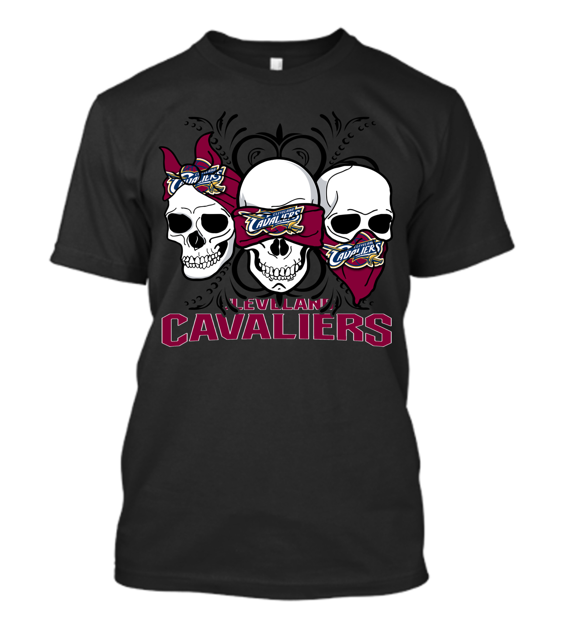 Cleveland Cavaliers Skull Trio T-Shirt