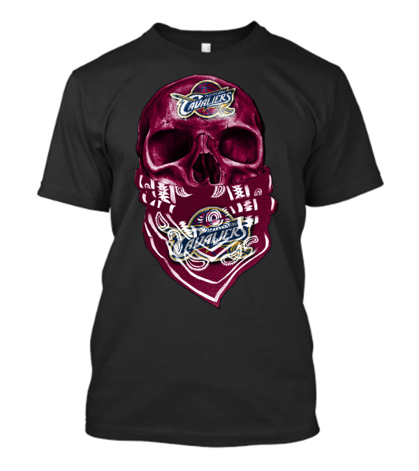 Cleveland Cavaliers Skull With Bandana T-Shirt