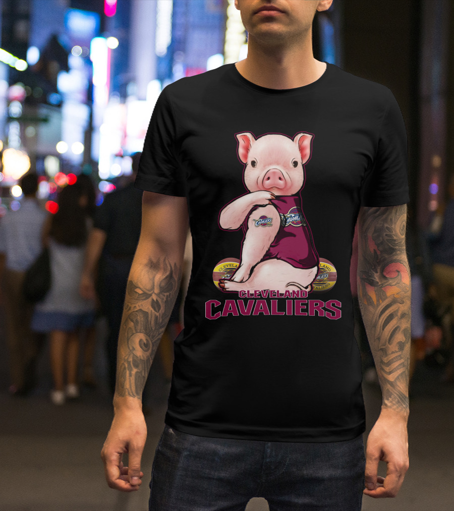 Cleveland Cavaliers Pig Mascot T-Shirt