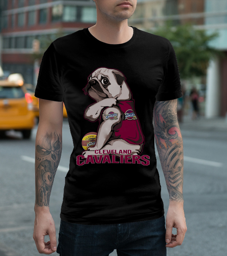 Cleveland Cavaliers Pug Basketball Team T-Shirt