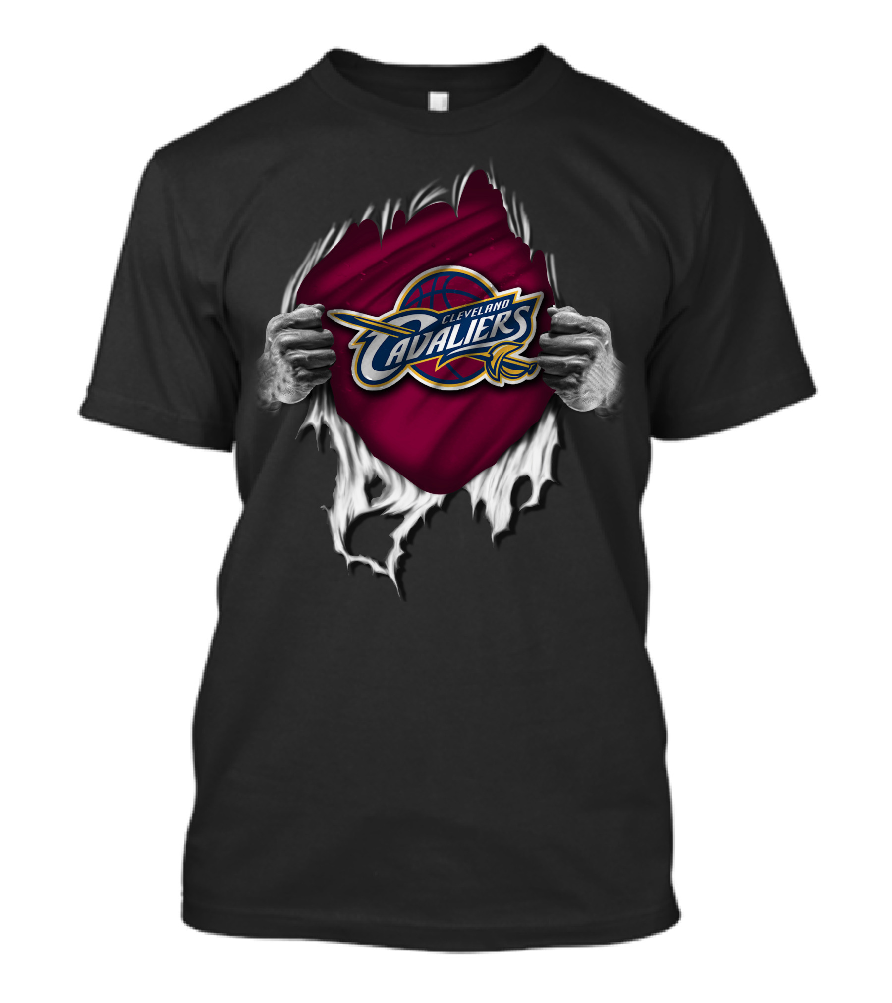 Cleveland Cavaliers Torn Banner NBA Basketball T-Shirt