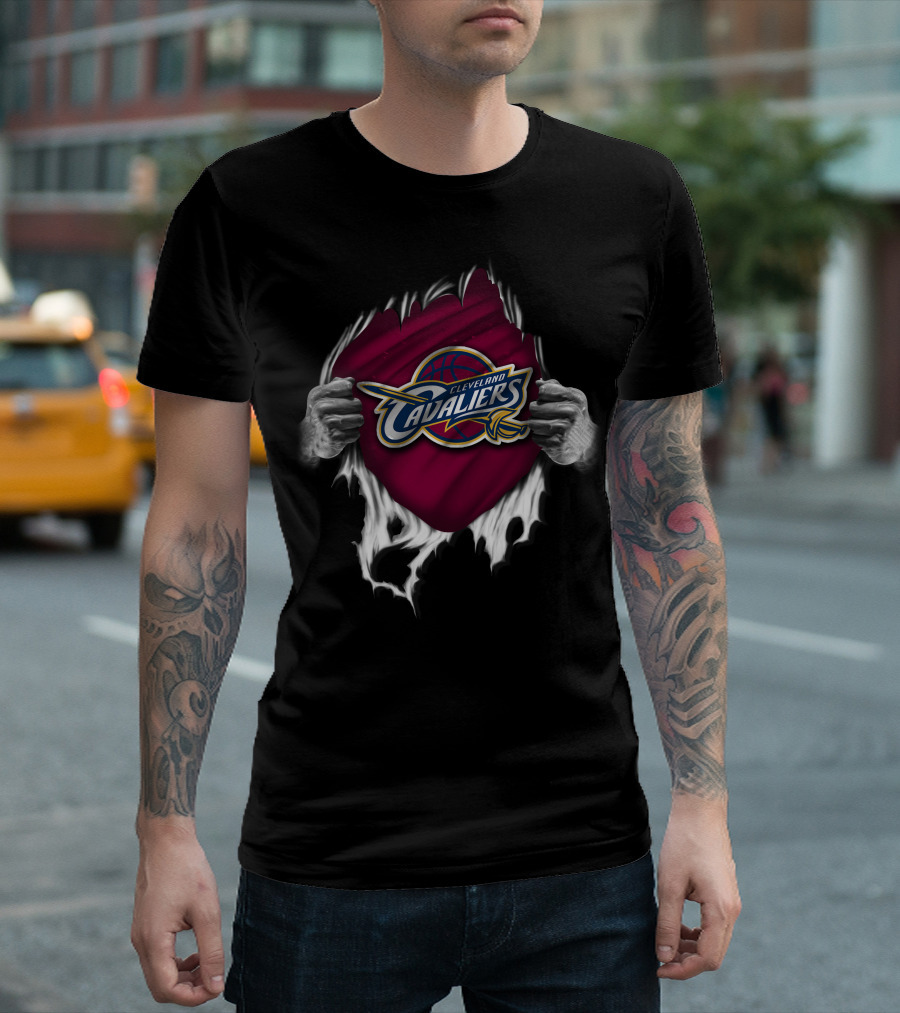Cleveland Cavaliers Torn Banner NBA Basketball T-Shirt