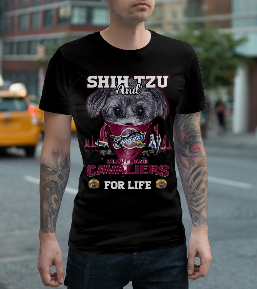 Shih Tzu and Cleveland Cavaliers for Life T-Shirt