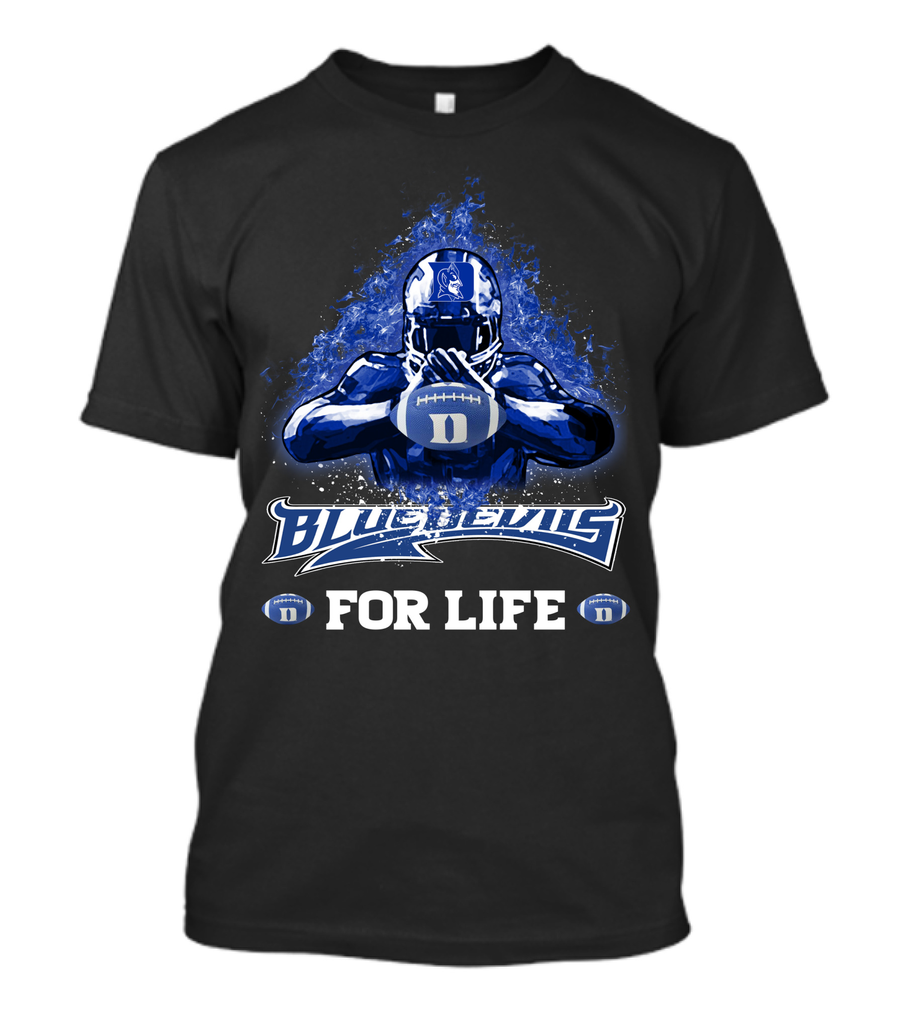 Blue Devils Football Duke For Life T-Shirt
