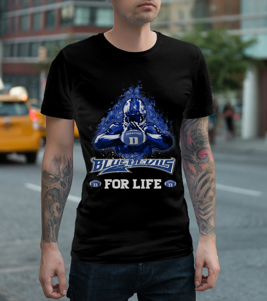 Blue Devils Football Duke for Life T-Shirt