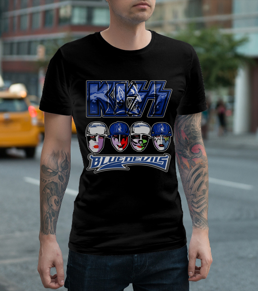KISS Duke Blue Devils Face Paint T-Shirt