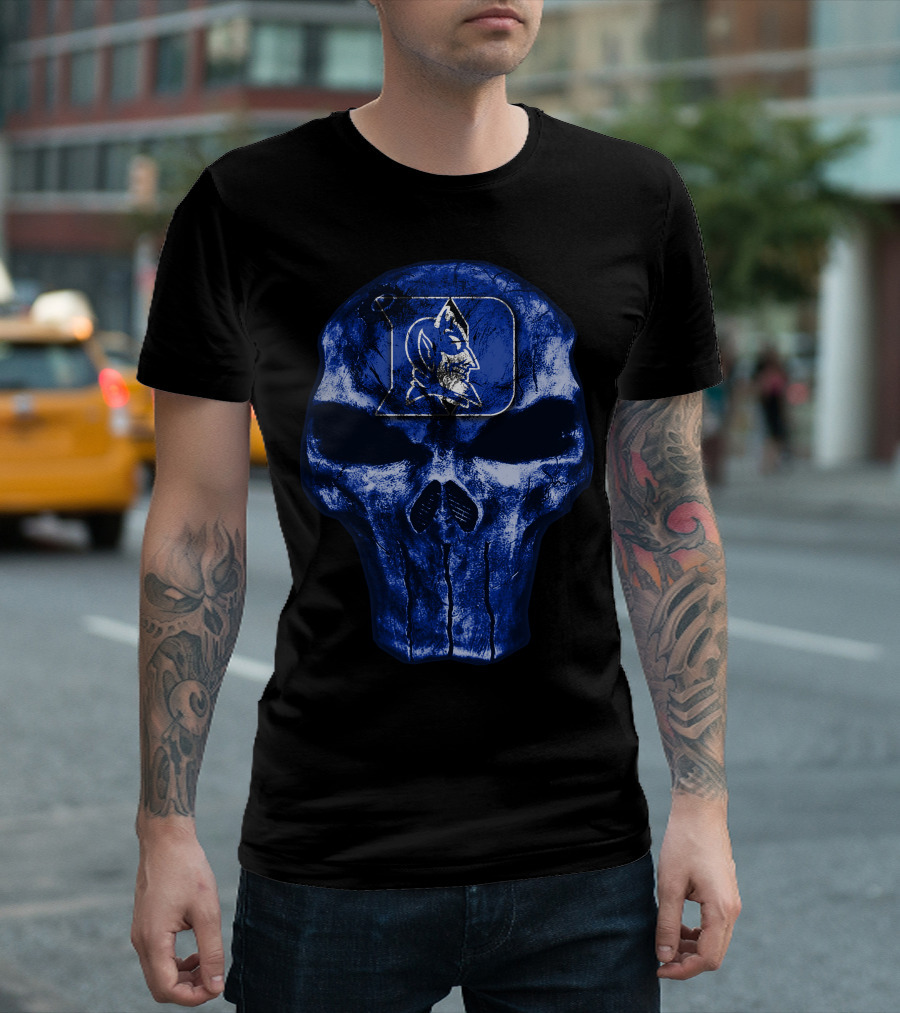 Duke Blue Devils Skull T-Shirt