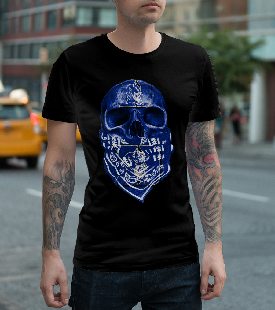 Skull Bandana Duke Blue Devils T-Shirt