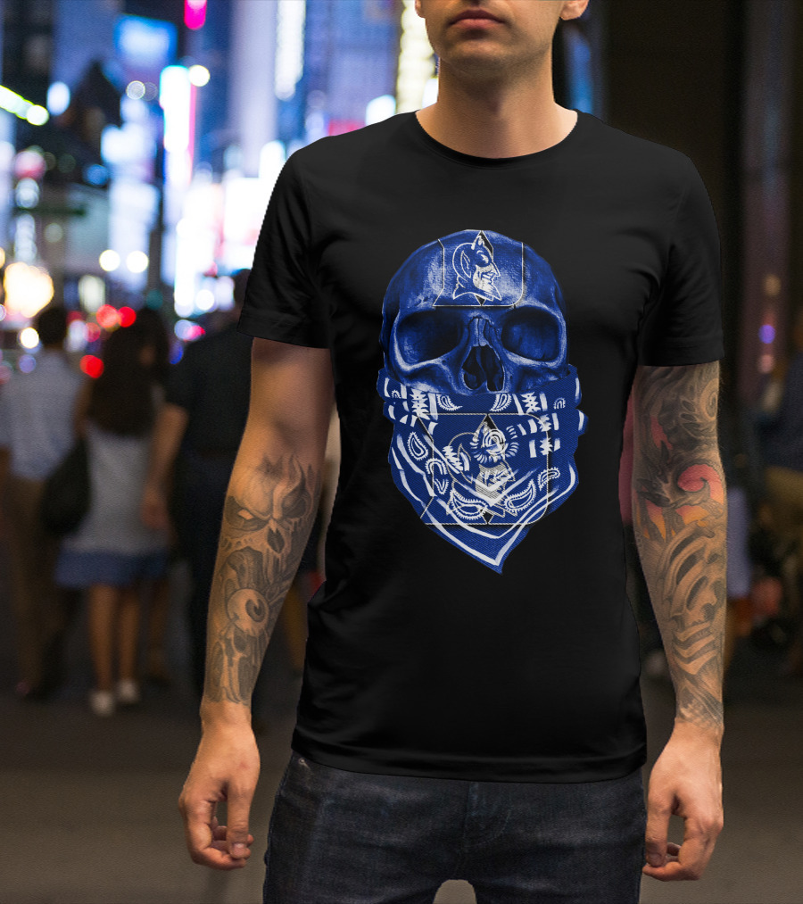 Skull Bandana Duke Blue Devils T-Shirt