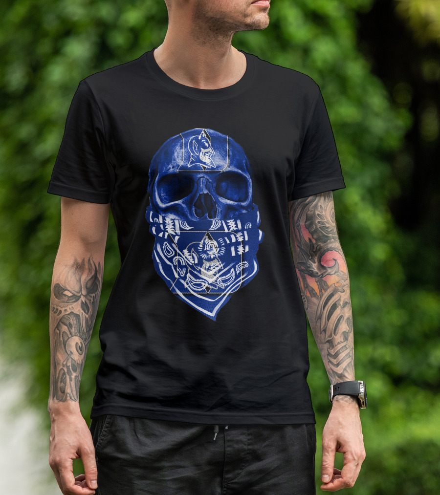 Skull Bandana Duke Blue Devils T-Shirt