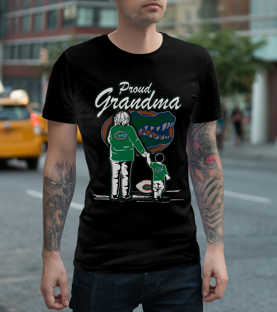 Proud Grandma Florida Gators Football Family T-Shirt