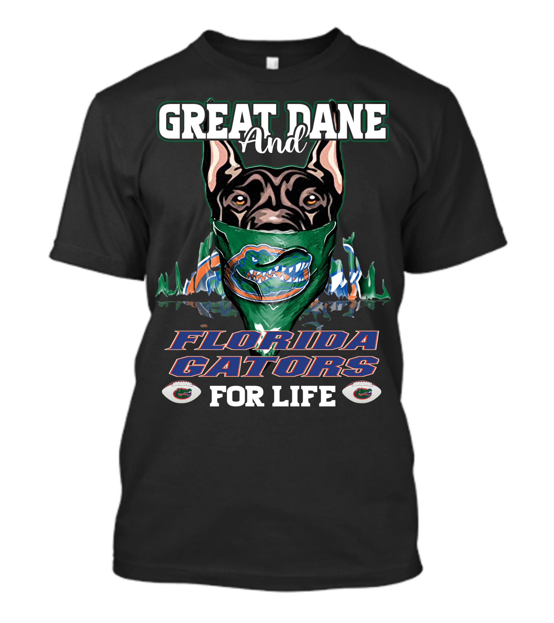 Great Dane And Florida Gators For Life T-Shirt