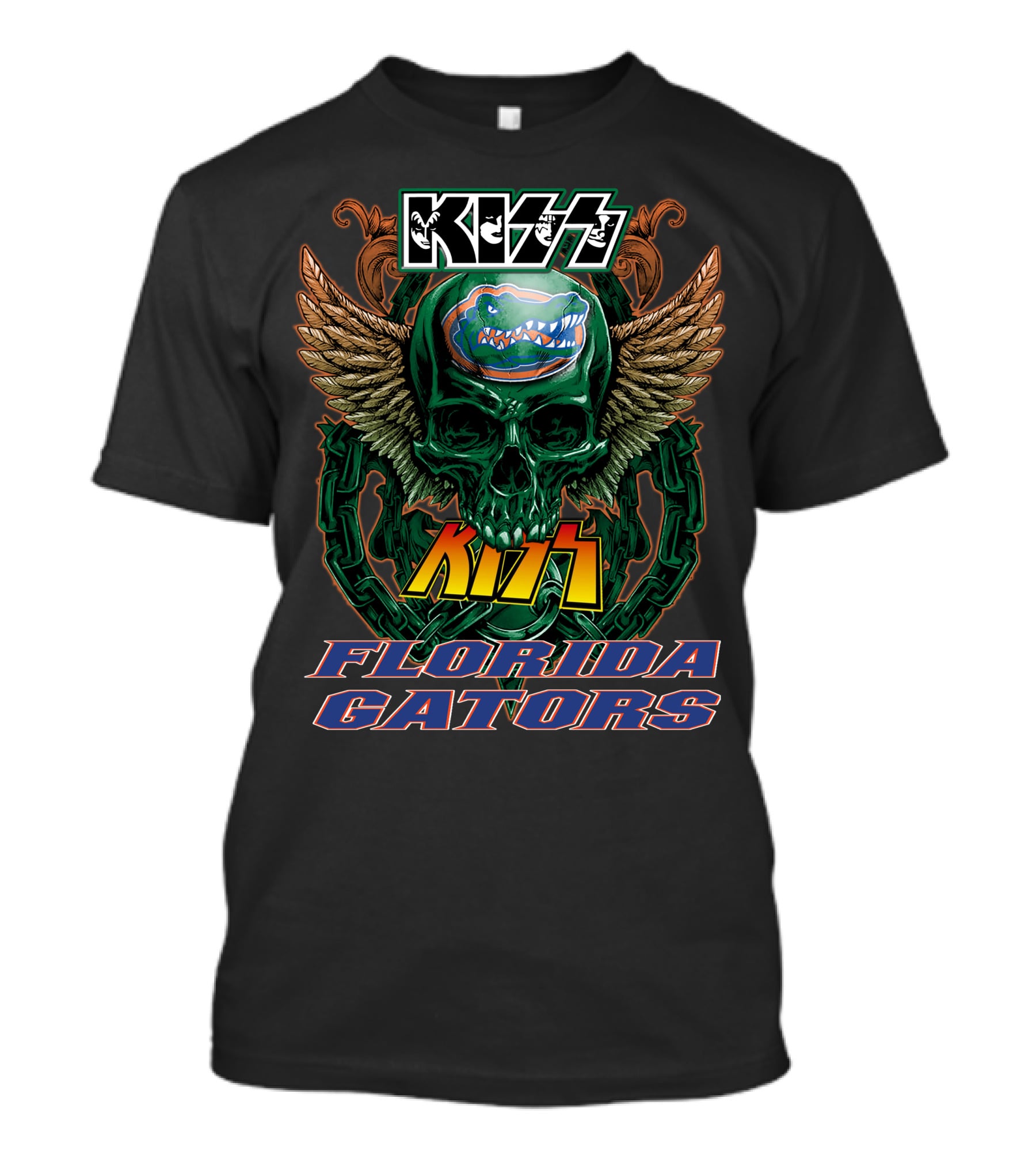 Kiss Florida Gators Skull Winged T-Shirt