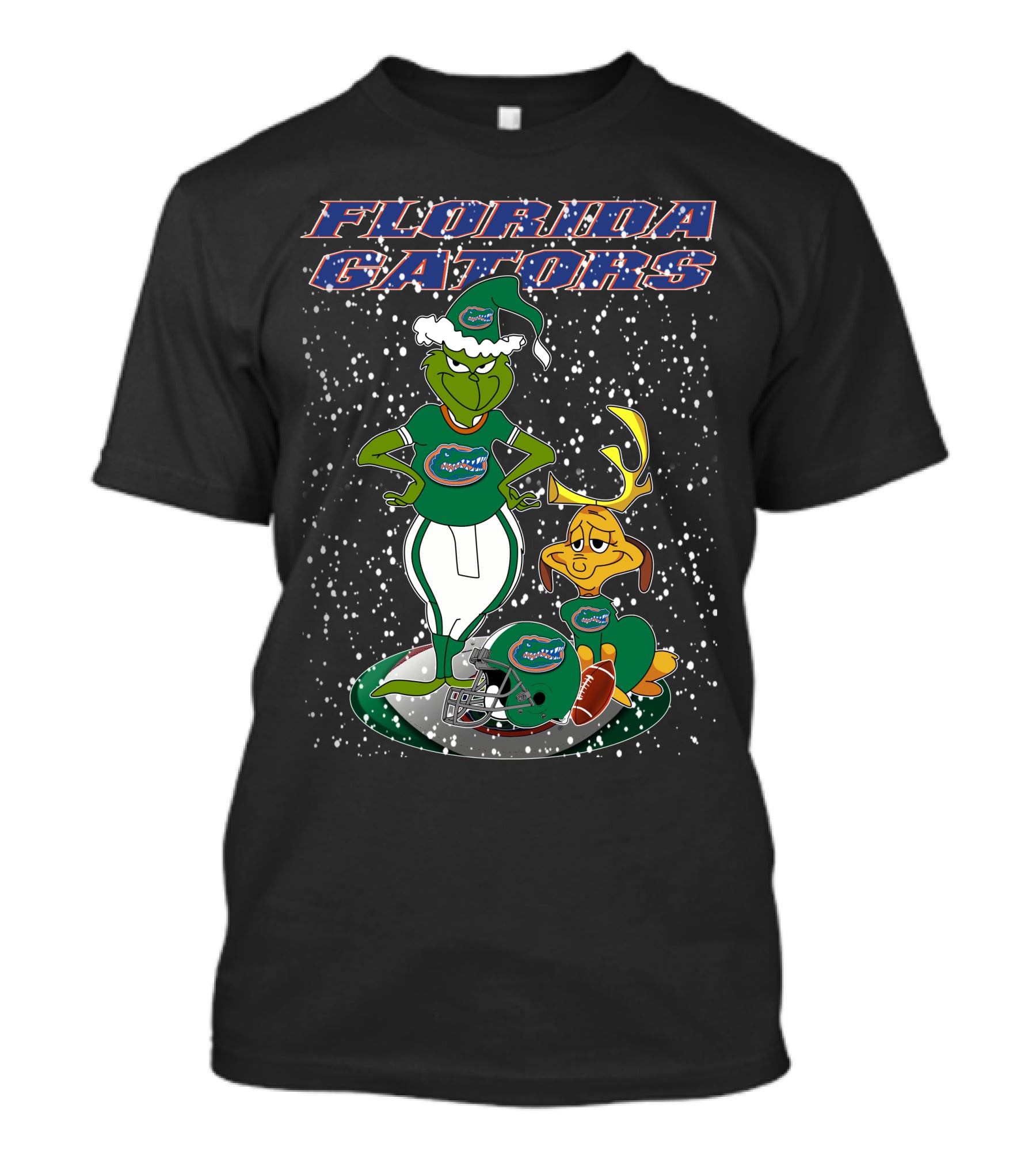 Florida Gators Grinchxmas Football Snow Scene T-Shirt