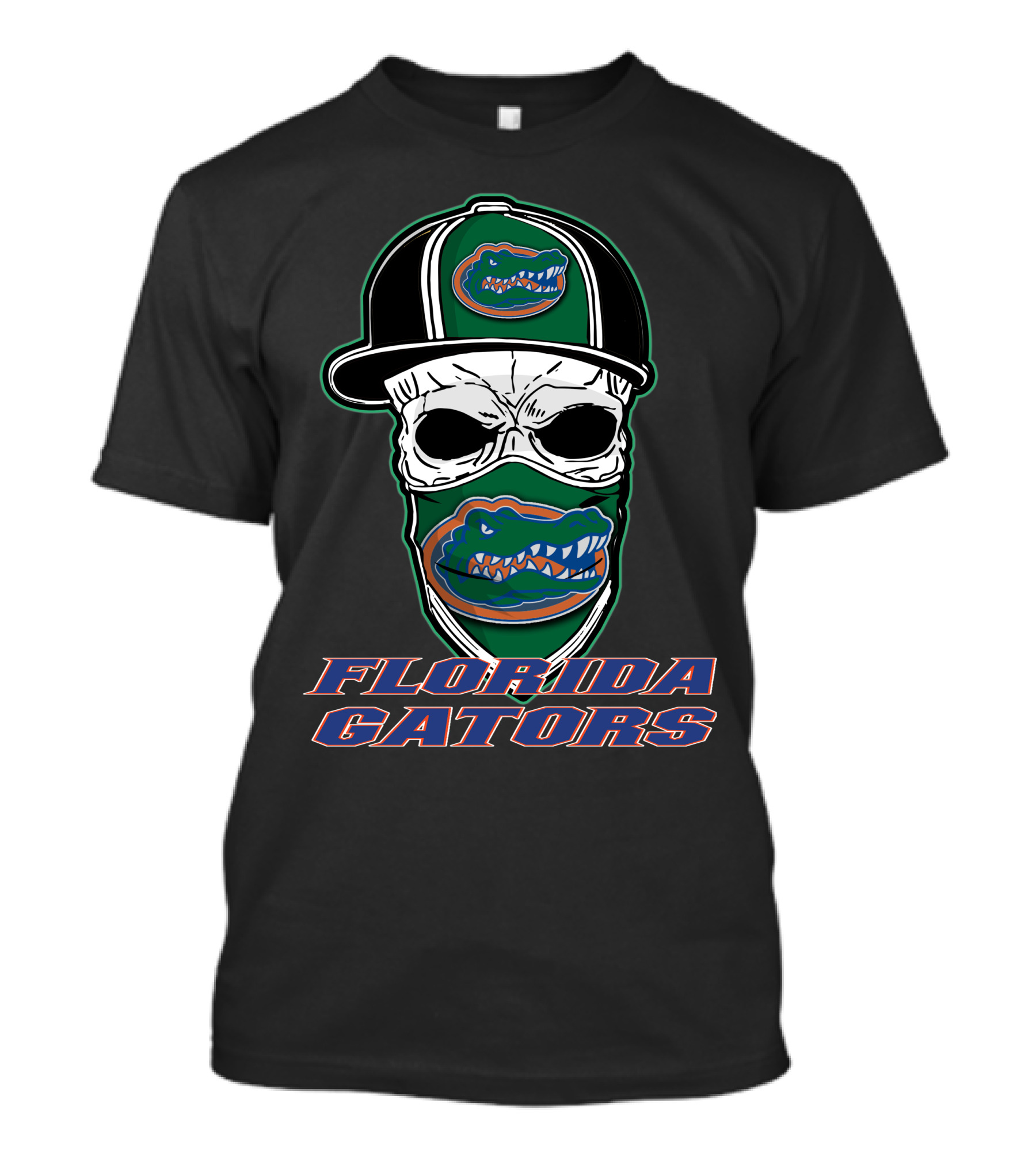 Florida Gators Skull Mask Hat T-Shirt