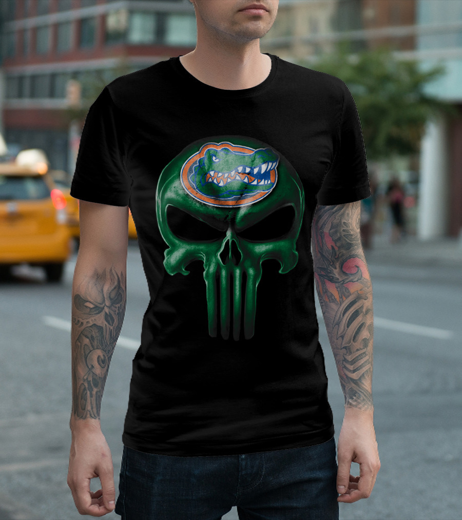 Florida Gators Skull Logo Hybrid T-Shirt