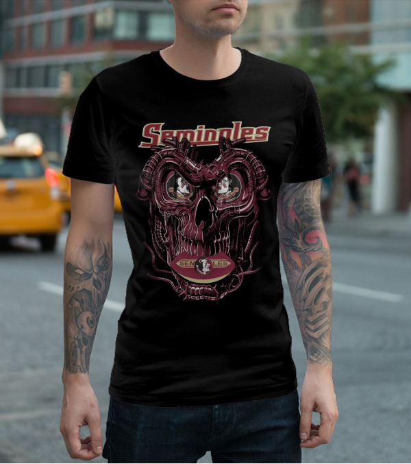 Seminoles Dragonskull Florida State Seminoles Football T-Shirt