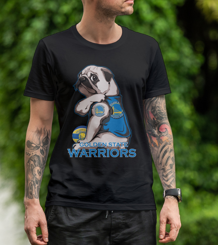 Pug Golden State Warriors Basketball Team Fan T-Shirt