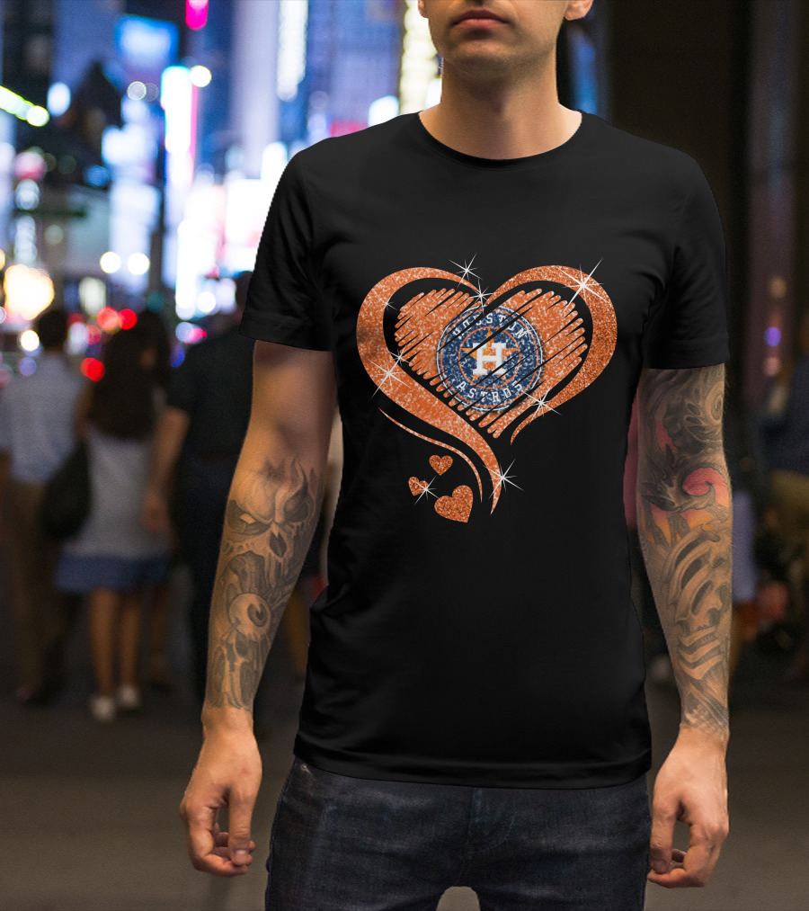 Houston Astros Heart T-Shirt