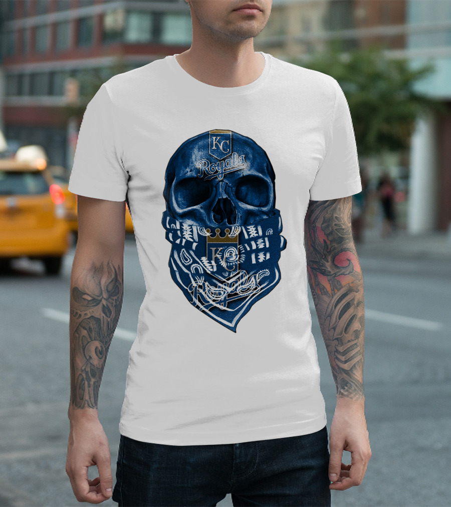 KC Royals Skull Bandana T-Shirt