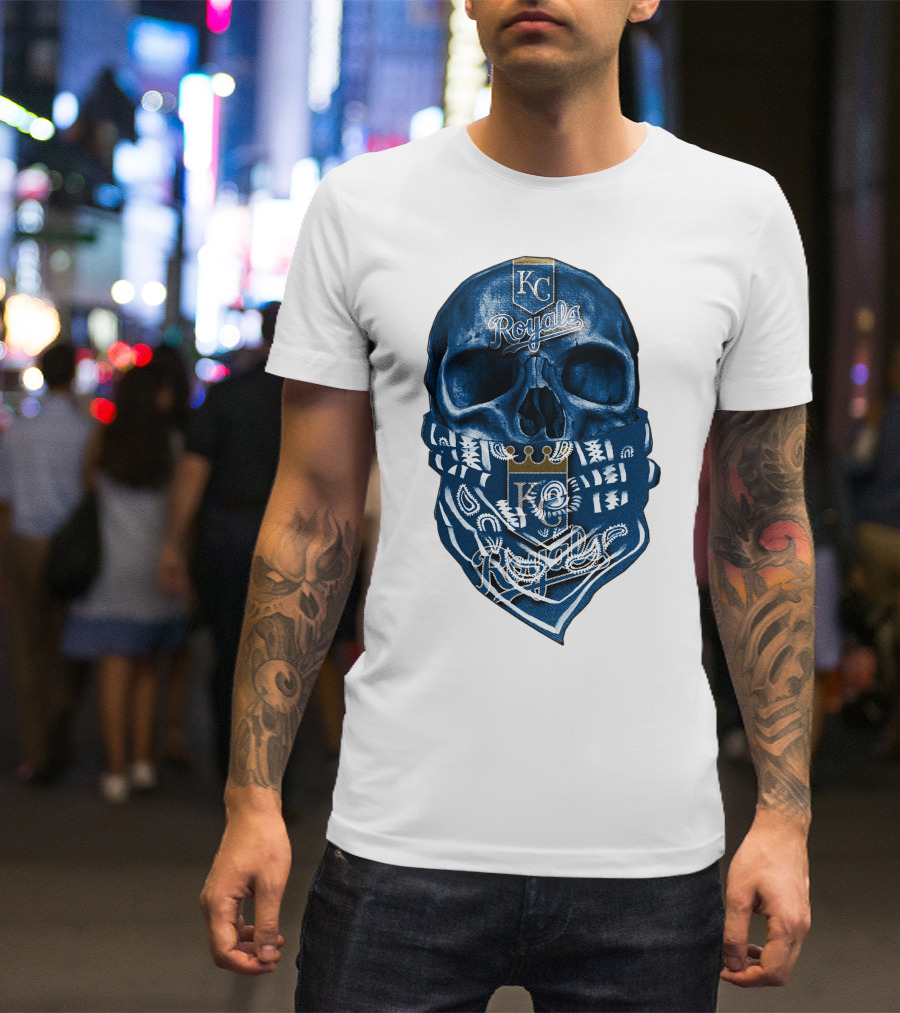 KC Royals Skull Bandana T-Shirt