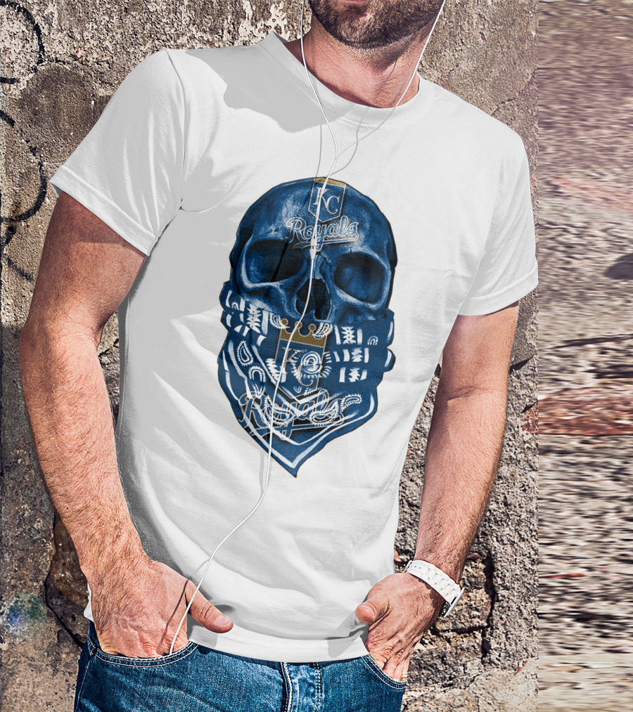 KC Royals Skull Bandana T-Shirt