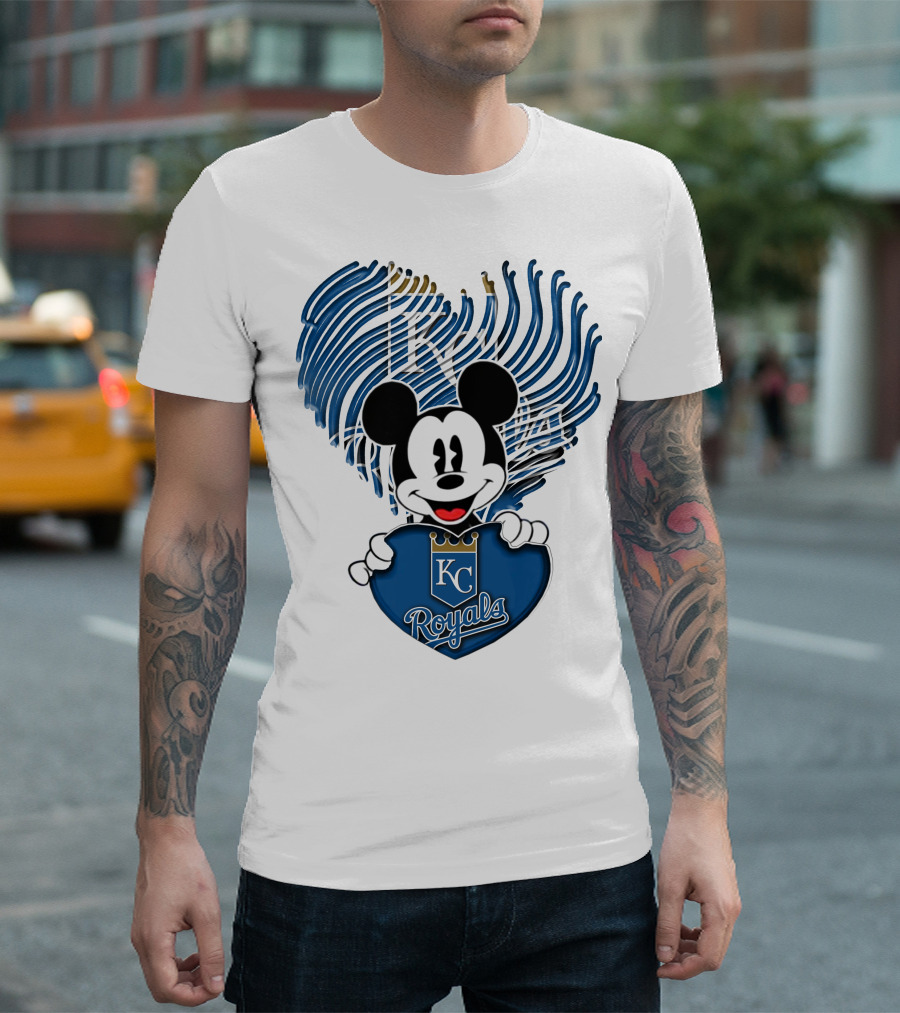 KC Royals Mickey Baseball T-Shirt