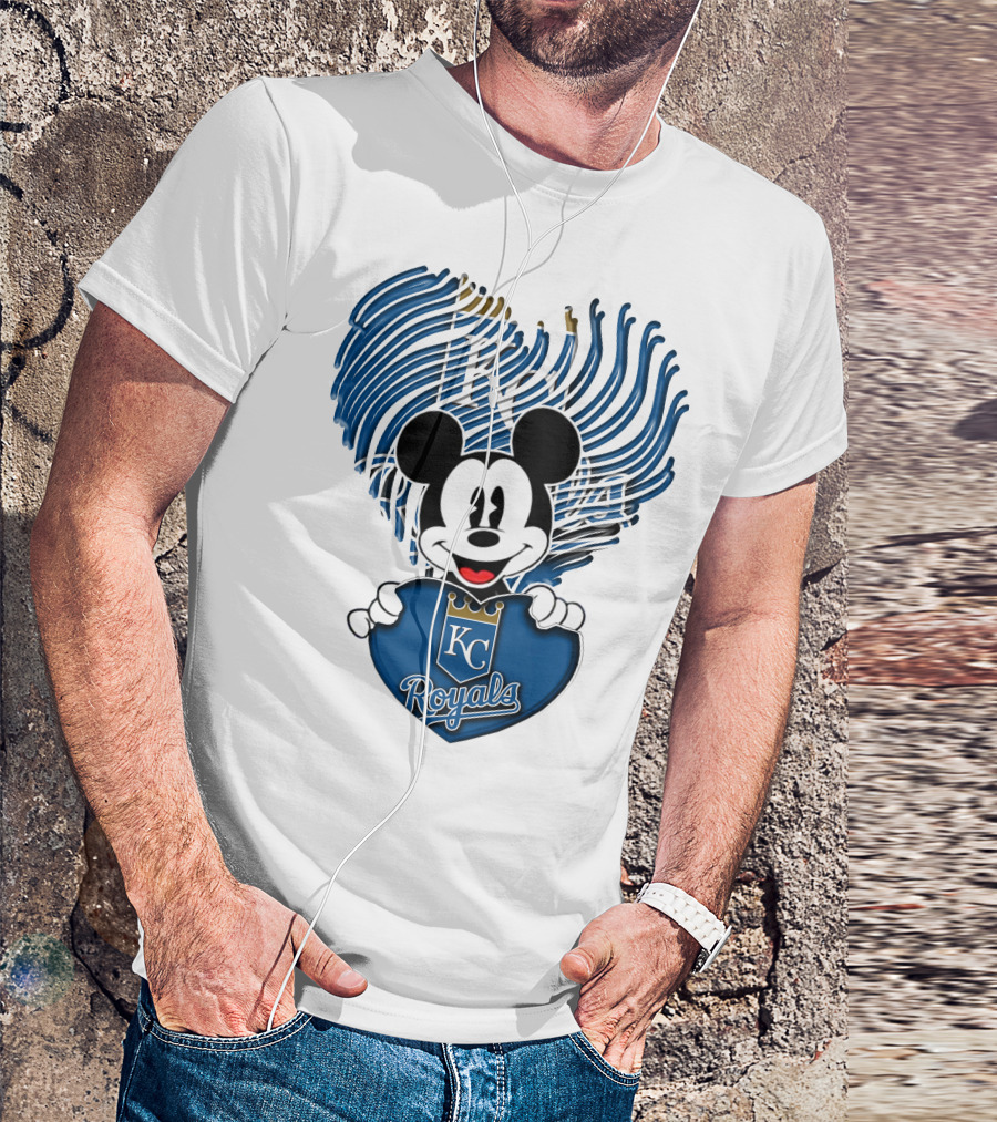 KC Royals Mickey Baseball T-Shirt