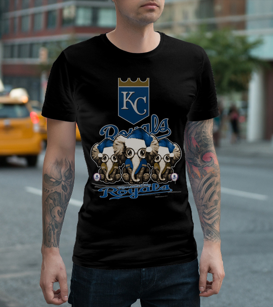 Kansas City Royals Christmas Elephants KC Royals T-Shirt