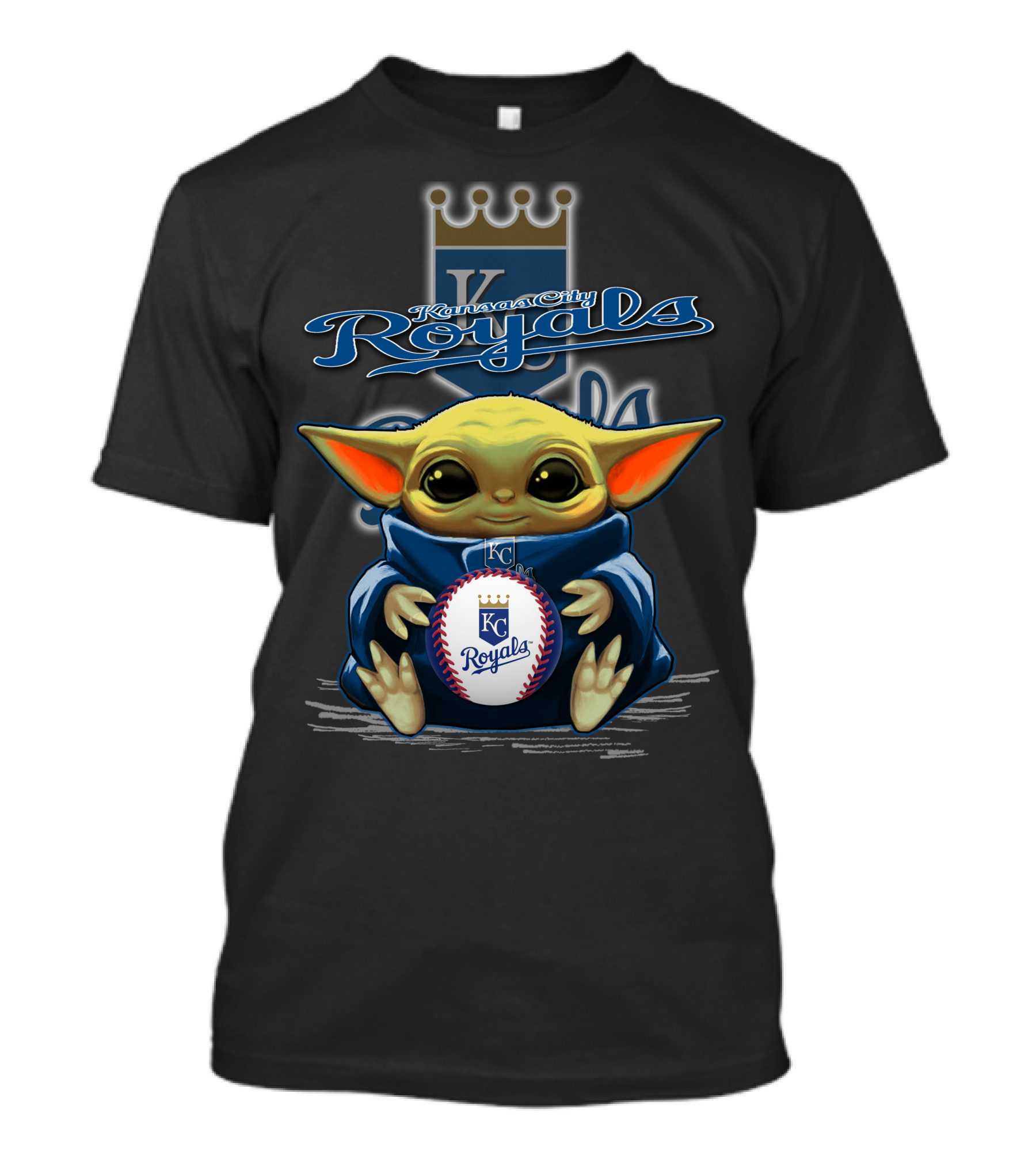 Kansas City Royals Yoda Baseball Fan T-Shirt