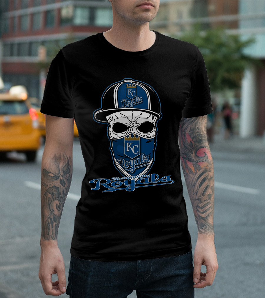 Kansas City Royals Skull Hat Logo Royals T-Shirt