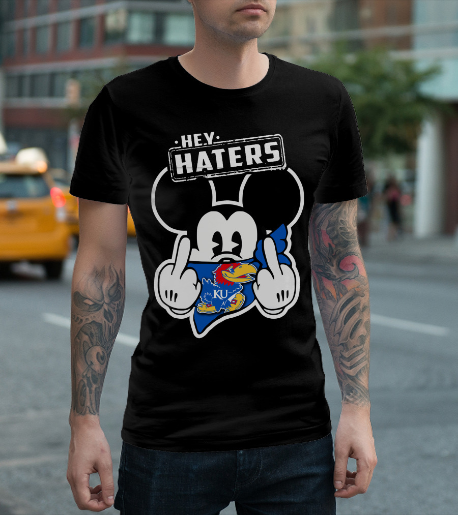 Hey Haters KU Kansas Jayhawks Mick T-Shirt