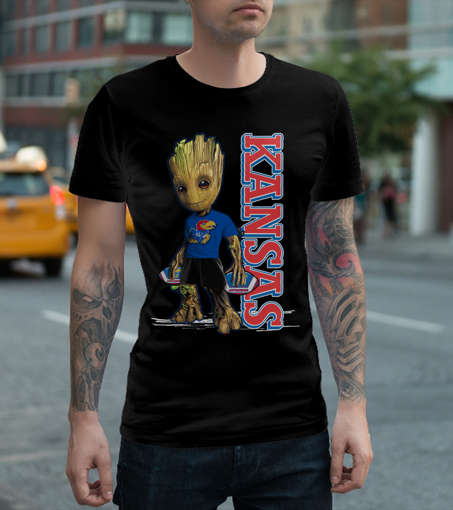 Groot Kansas Jayhawks KU Jayhawk Fan T-Shirt