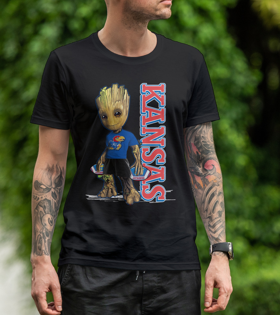 Groot Kansas Jayhawks KU Jayhawk Fan T-Shirt