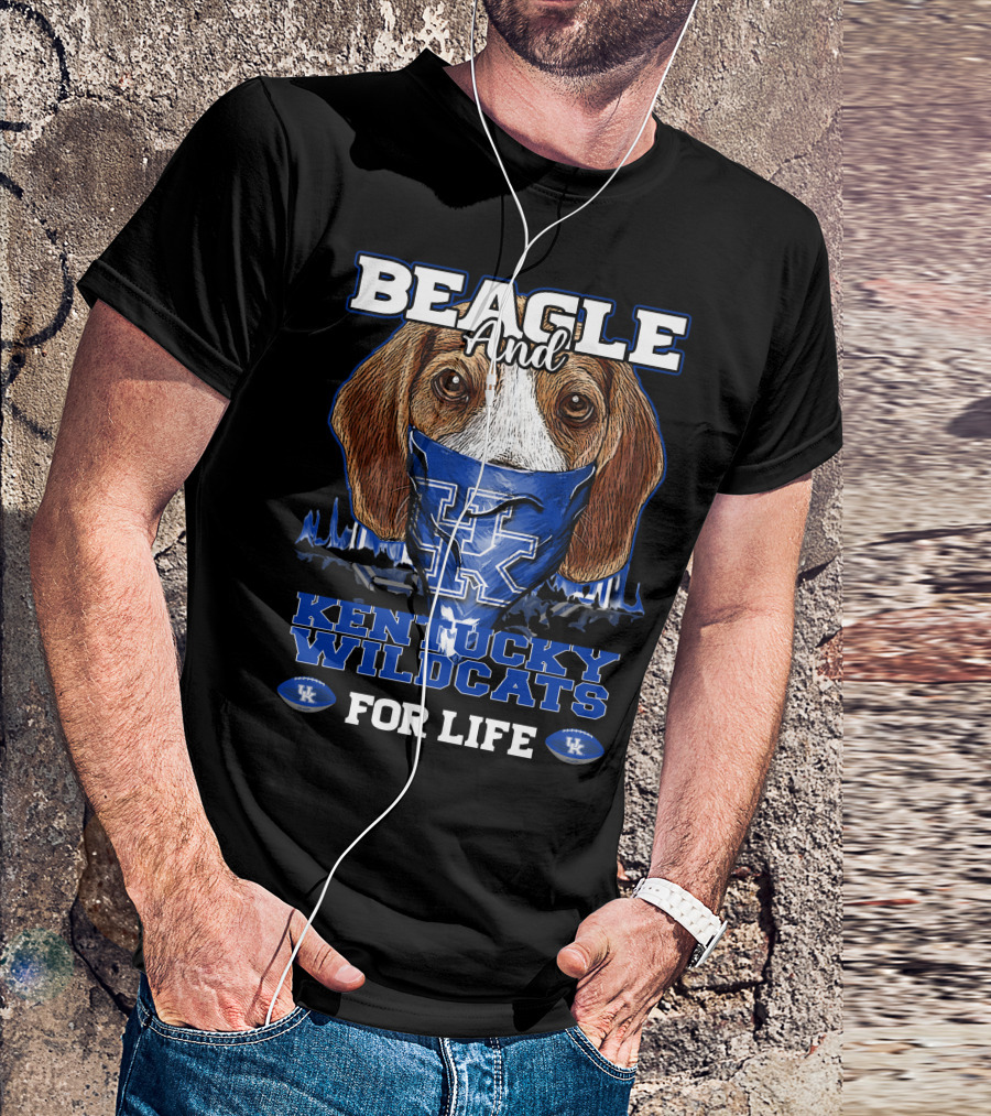 Beagle And Kentucky Wildcats For Life T-Shirt