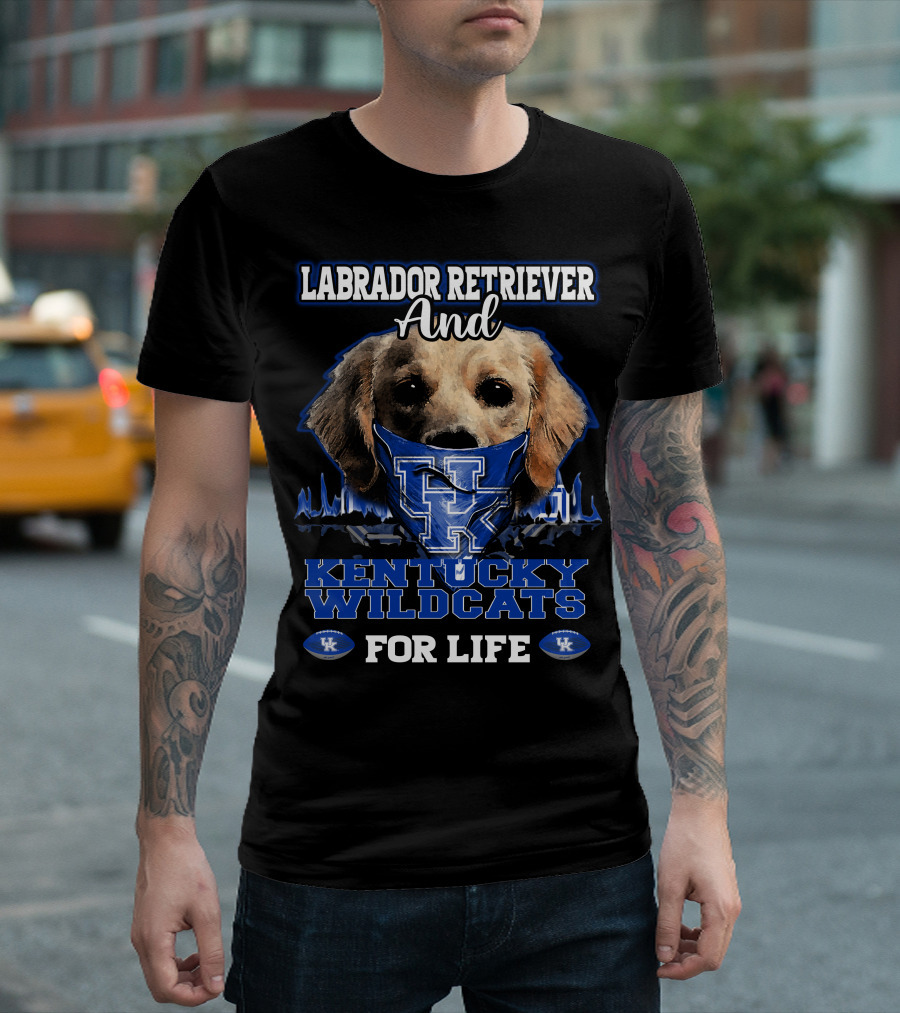 Labrador Retriever and Kentucky Wildcats for Life T-Shirt