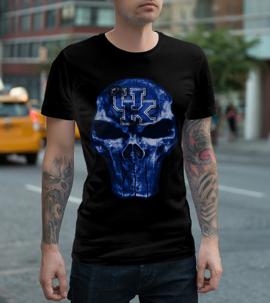 Skull Kentucky Wildcats UK T-Shirt