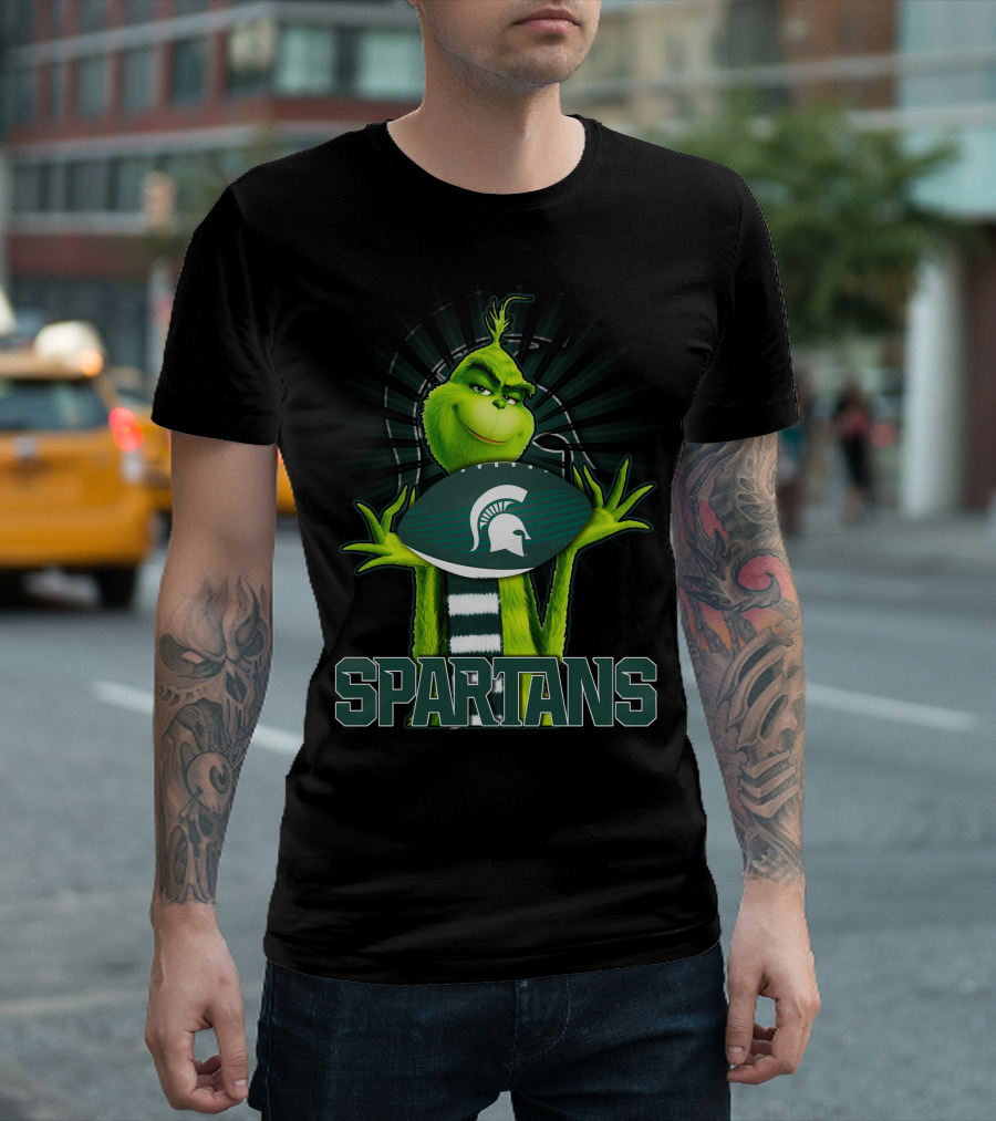 Grinch Spartans Football Michigan State T-Shirt