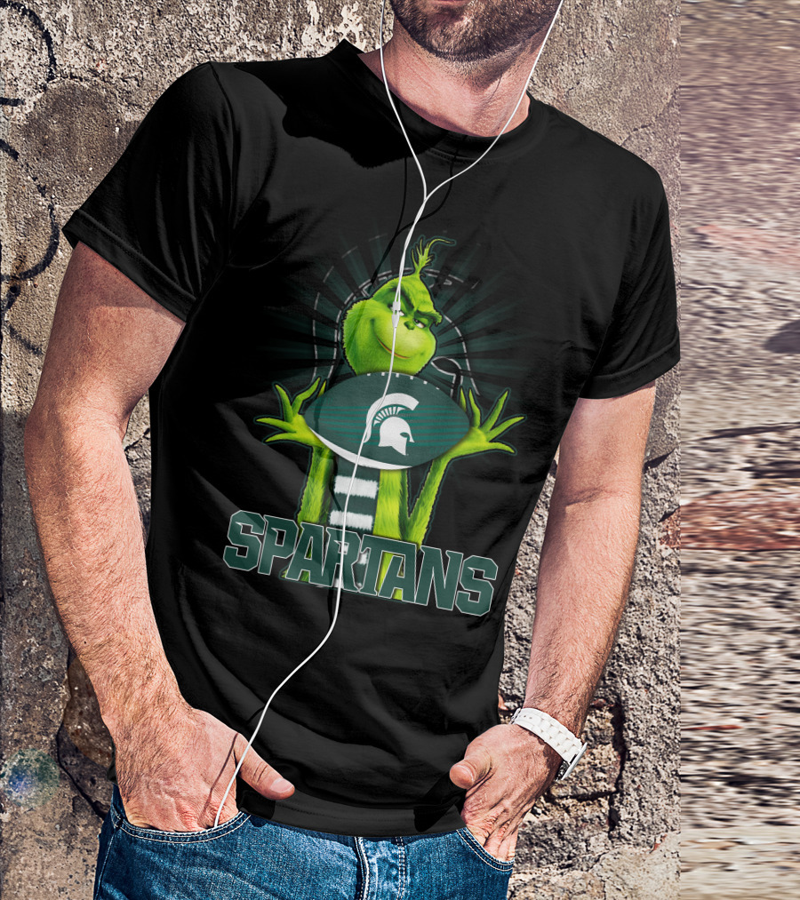 Grinch Spartans Football Michigan State T-Shirt