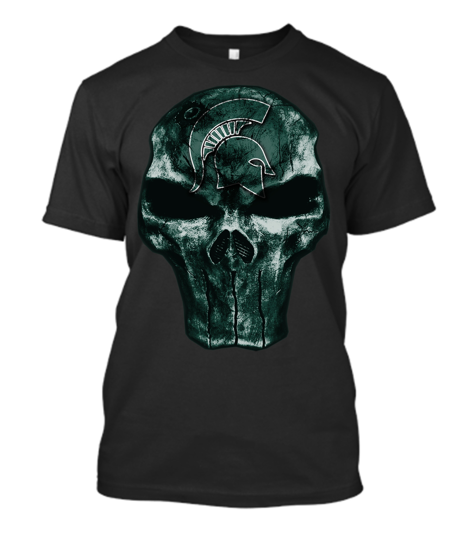 Skull Michigan State Spartans T-Shirt