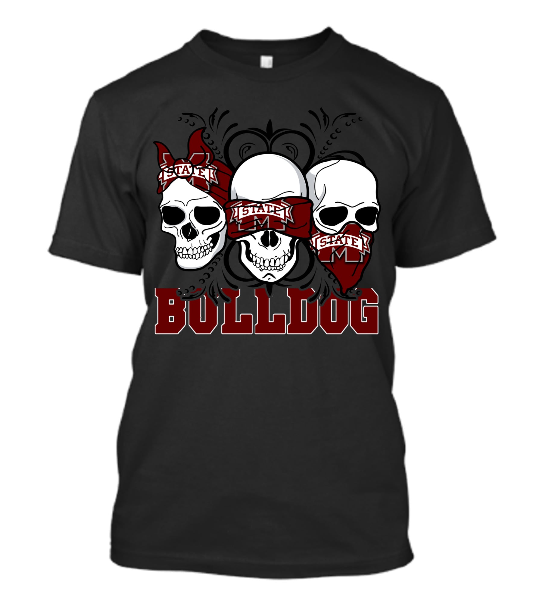 State Skull Bulldog Trio T-Shirt