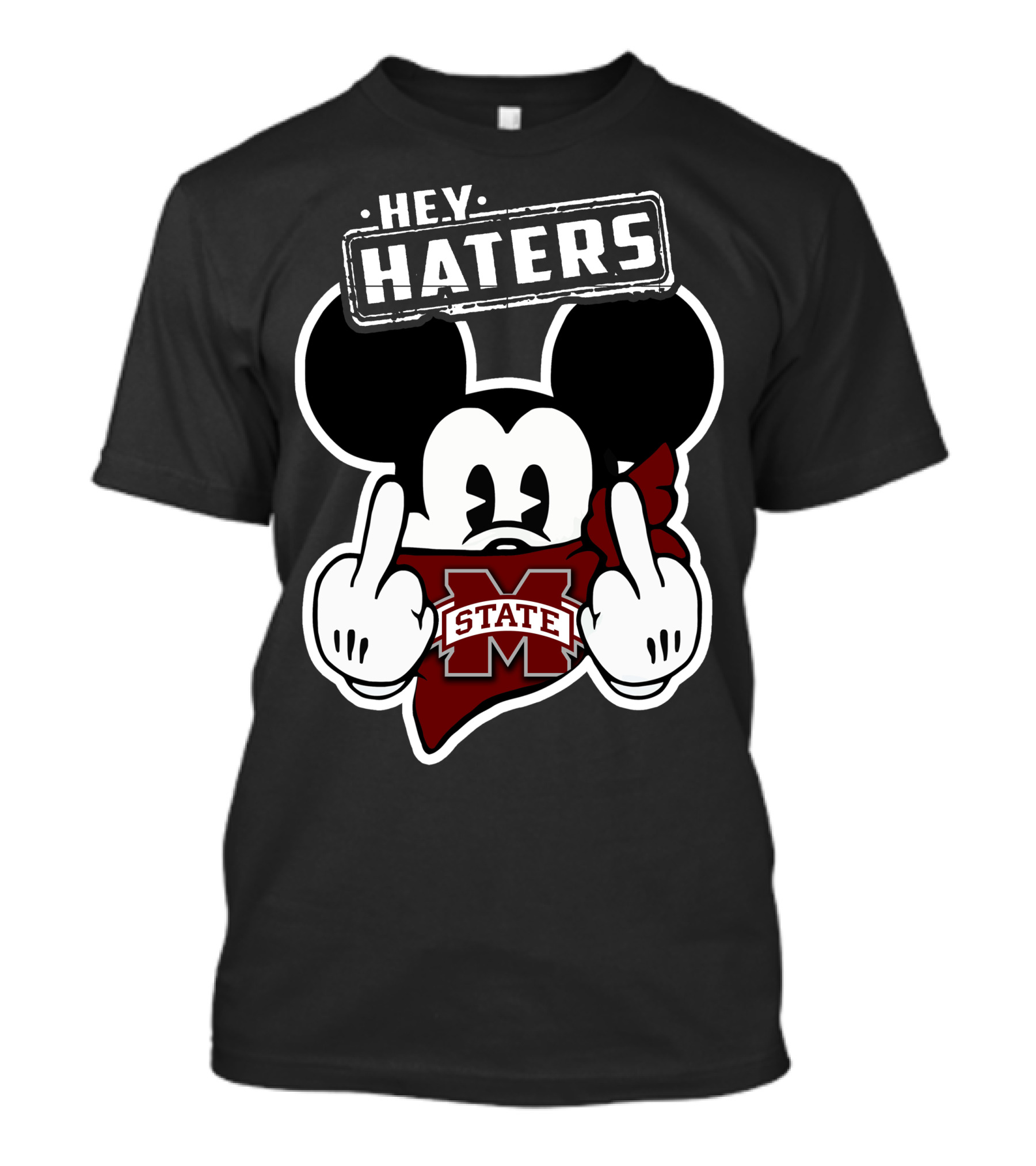 Hey Haters Mick Mississippi State Bulldogs T-Shirt