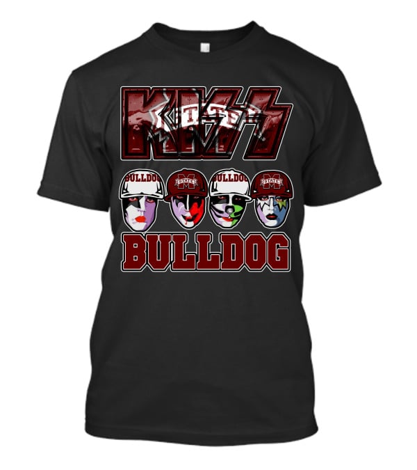 Kiss Mississippi State University Bulldogs Bulldog T-Shirt