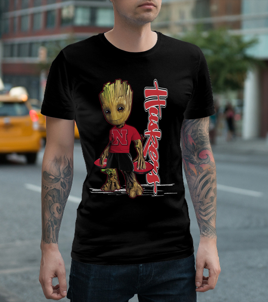 Groot Huskers Nebraska Cornhuskers N T-Shirt