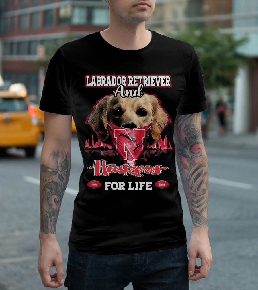 Labrador Retriever and Huskers for Life T-Shirt