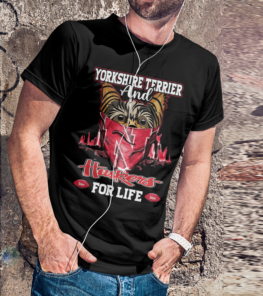 Yorkshire Terrier And Huskers For Life T-Shirt