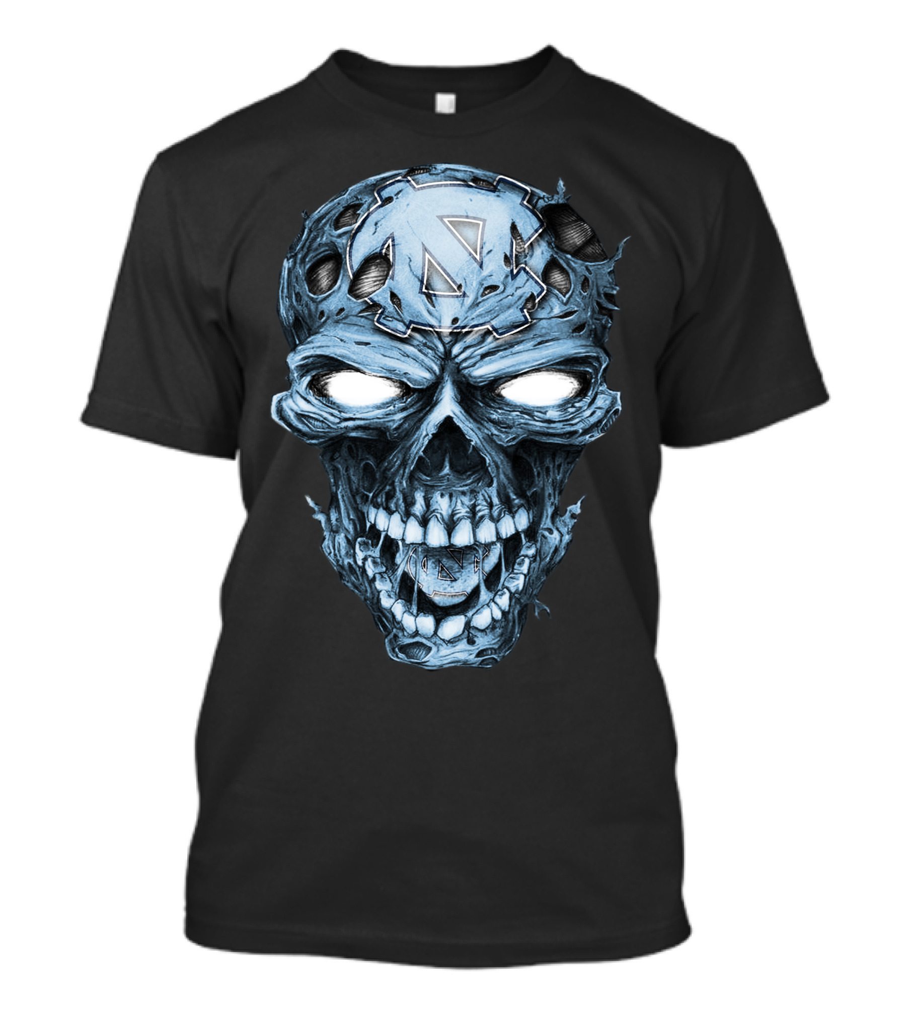 North Carolina Tar Heels Skull T-Shirt