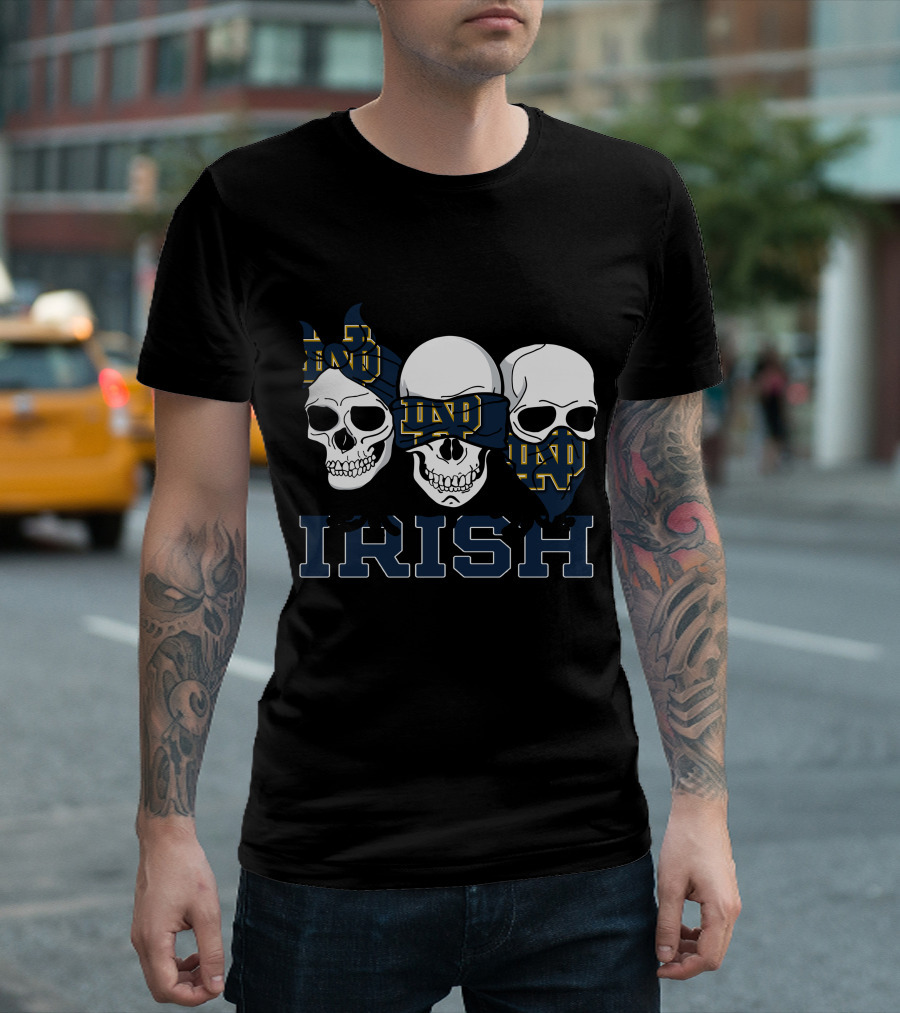 Notre Dame Fighting Irish Skull Trio T-Shirt