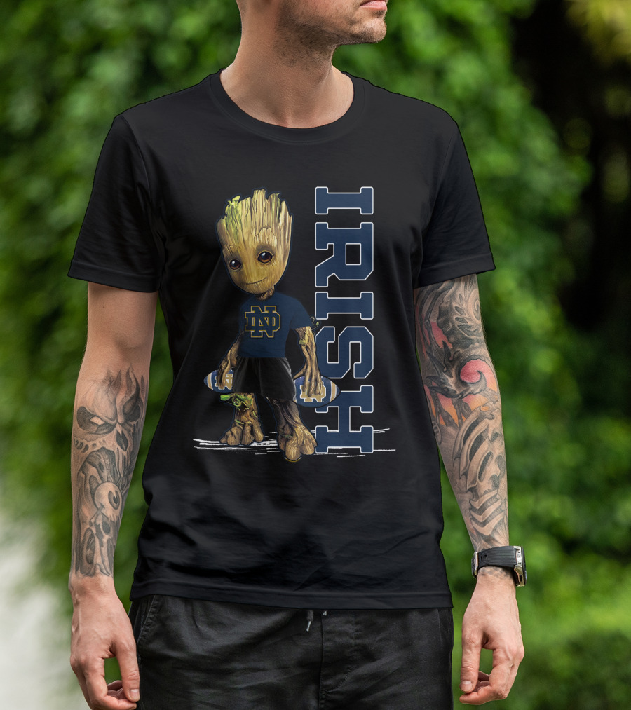 Groot Notre Dame IRISH Football Team Spirit T-Shirt