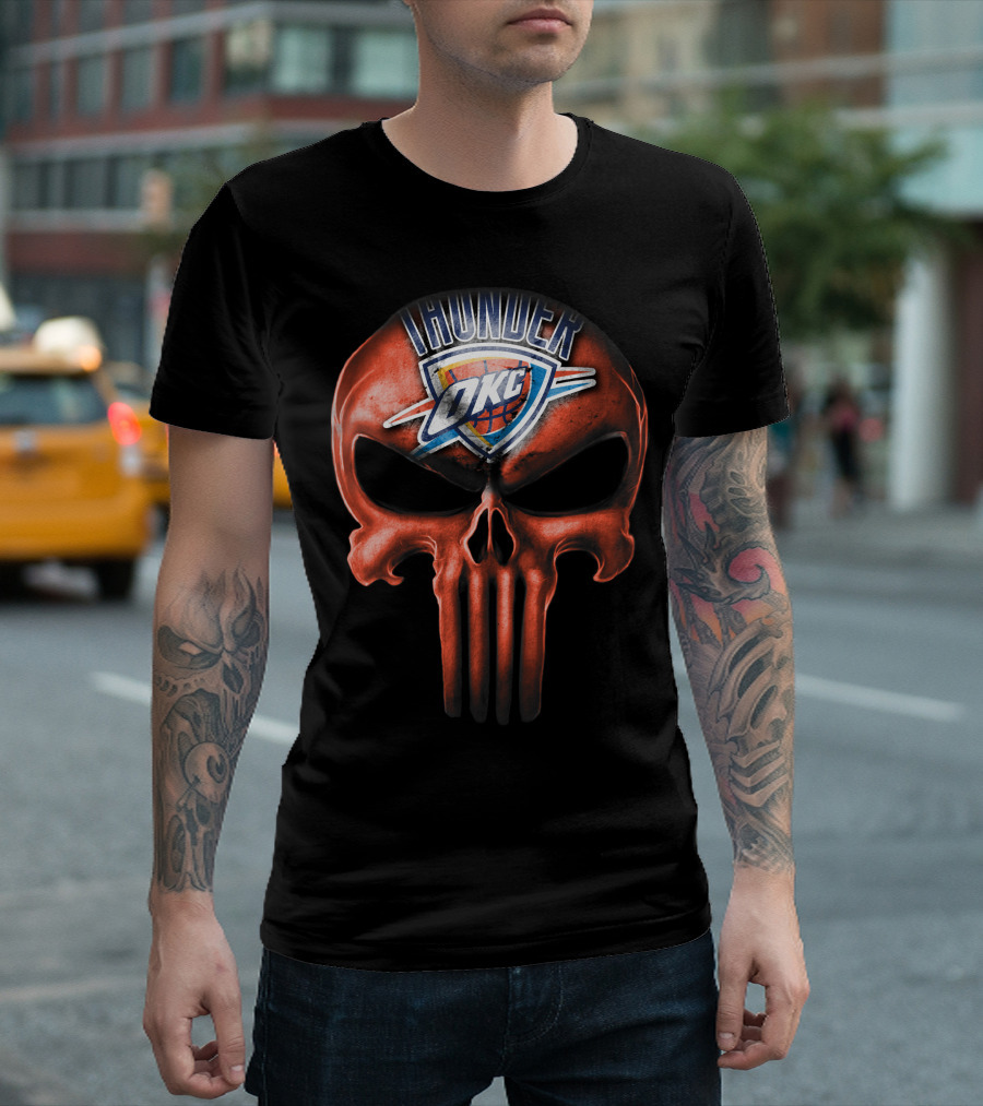 Oklahoma City Thunder Skull OKC T-Shirt